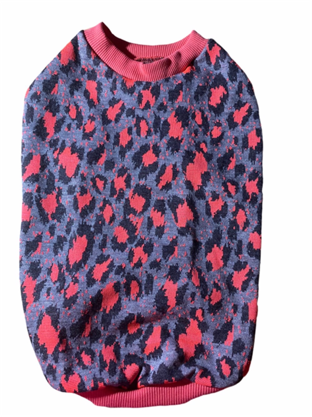 Neon Pembe Kedi ve Köpek için Triko