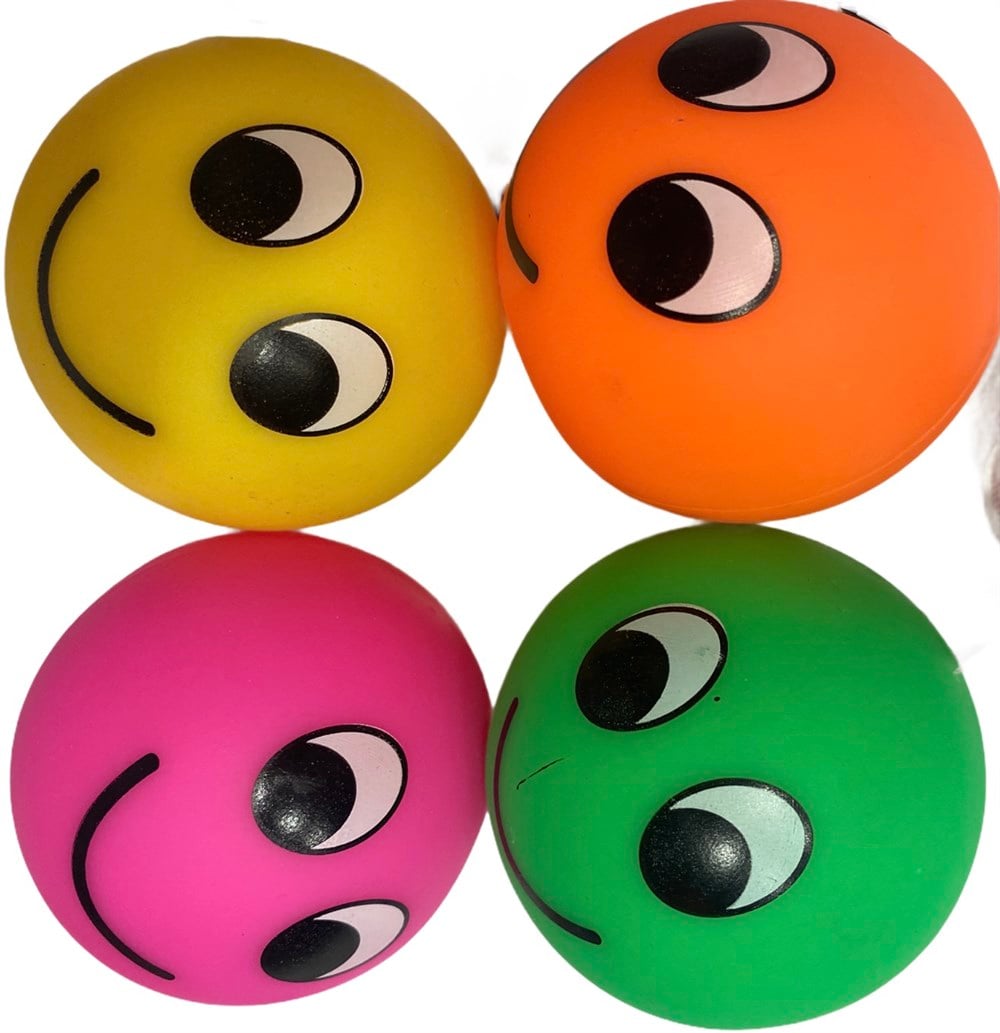 Sesli Smiley Plastik Köpek Oyuncağı 8 cm