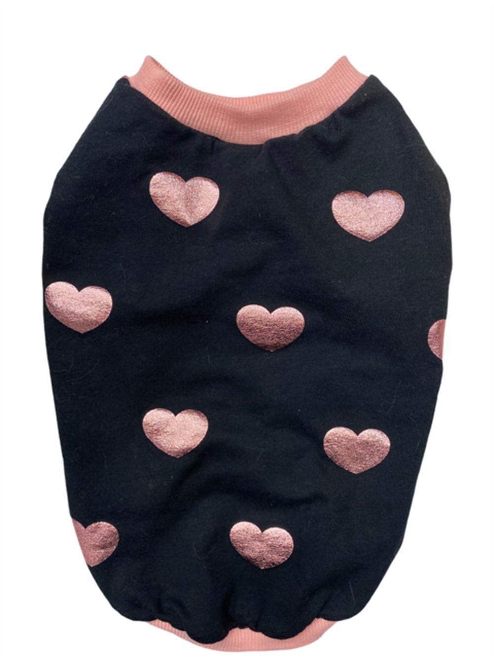 Parlak Dore Kalpli Siyah T-shirt