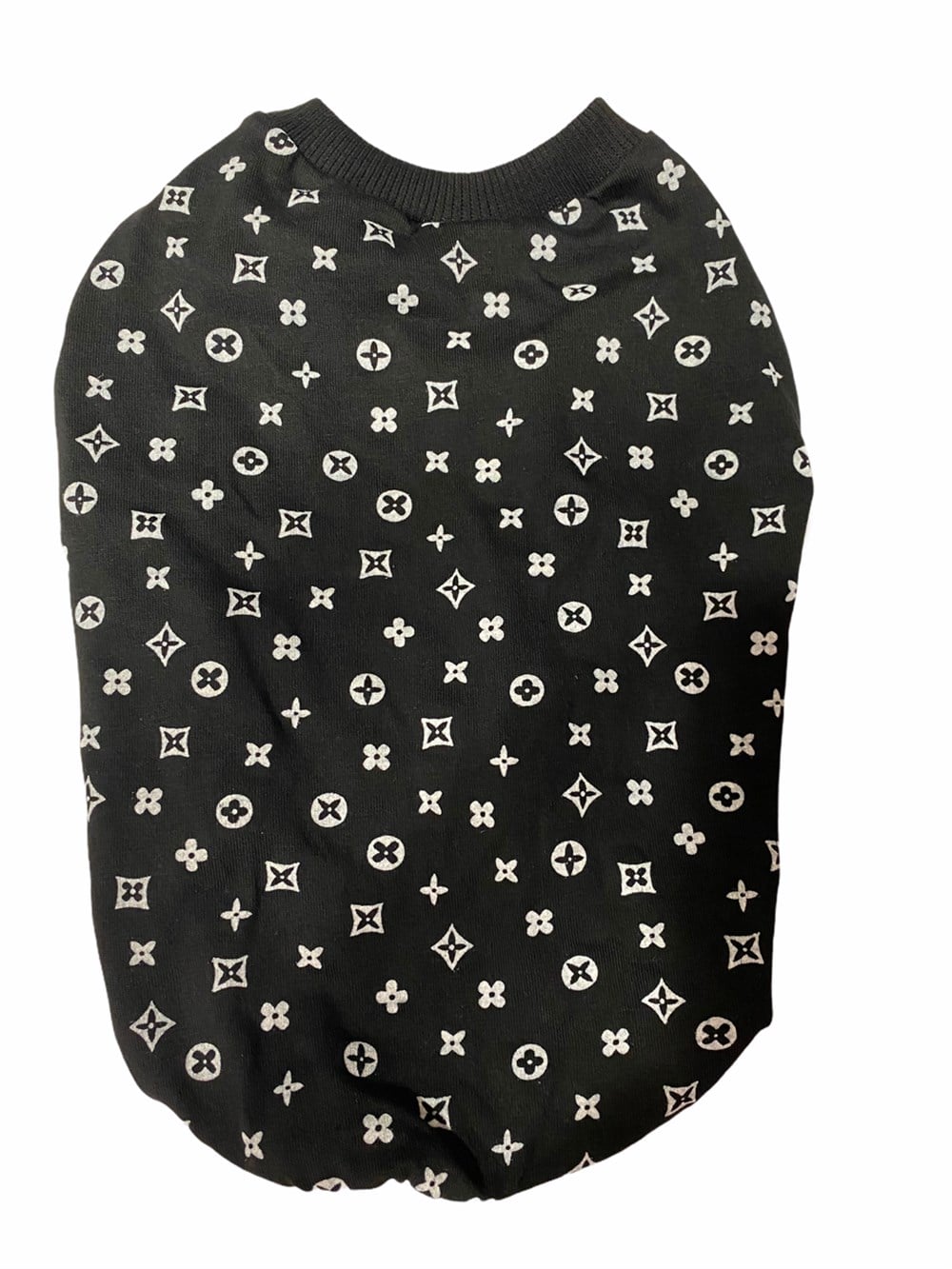 Siyah Logolu Kedi ve Köpek için T-shirt