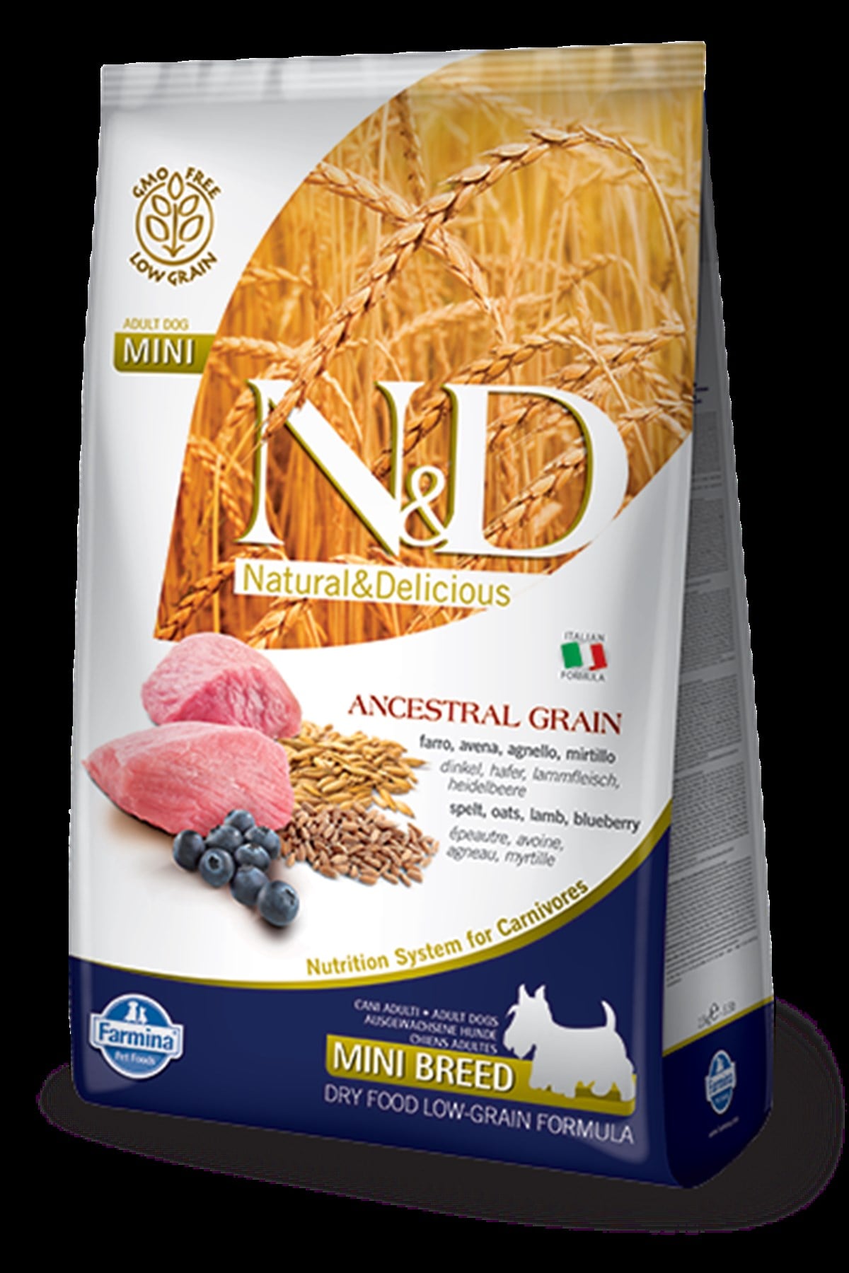 N&D Düşük Tahıllı 7 kg Kuzu Etli Yaban Mersinli Küçük Irk Yetişkin Köpek Maması