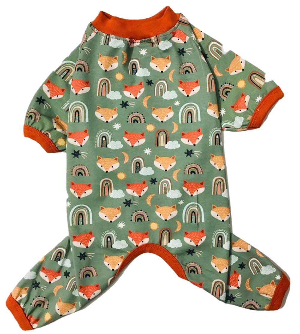 Gedyco Küçük Irk Köpek Tilki Organik Penye Tulum Pijama