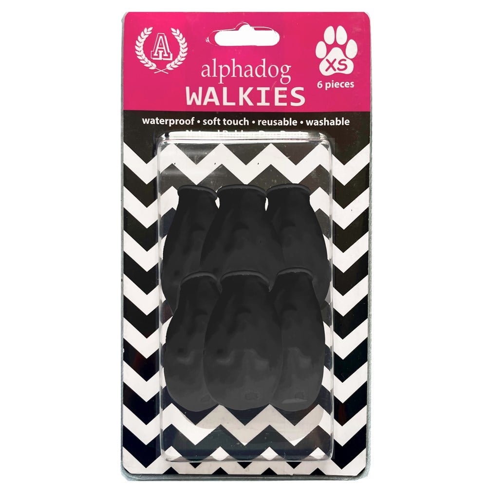 Alphadog Siyah Köpek Galoşu 6 Adet