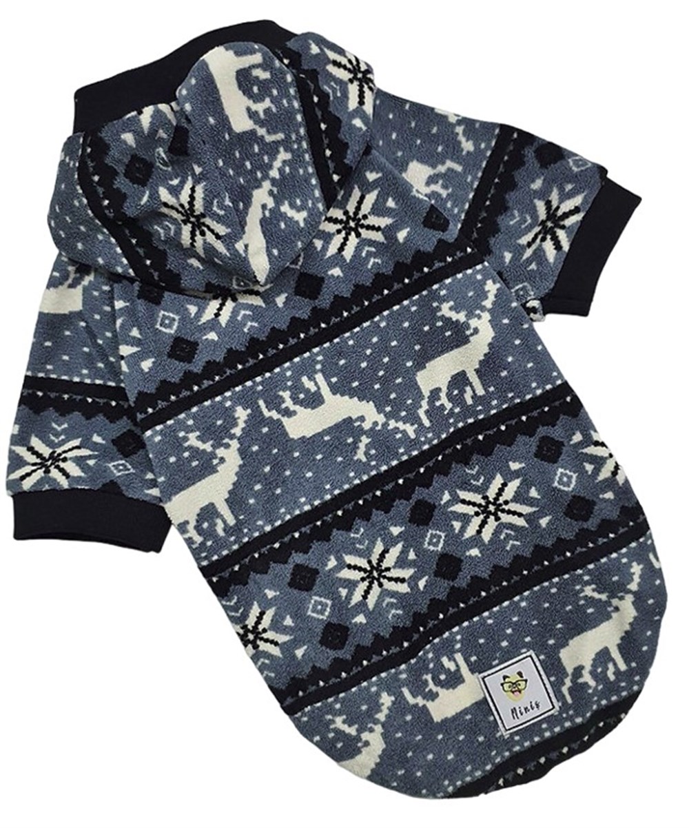 Yumuşacık Kadife Küçük Köpek Sweatshirtü  (2,5 kg - 6,5 kg arasına uygun bedenlerde)