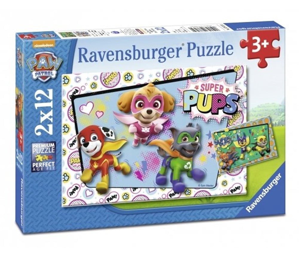 Paw Patrol Puzzle 2 x 12 Parça (Ravensburger)