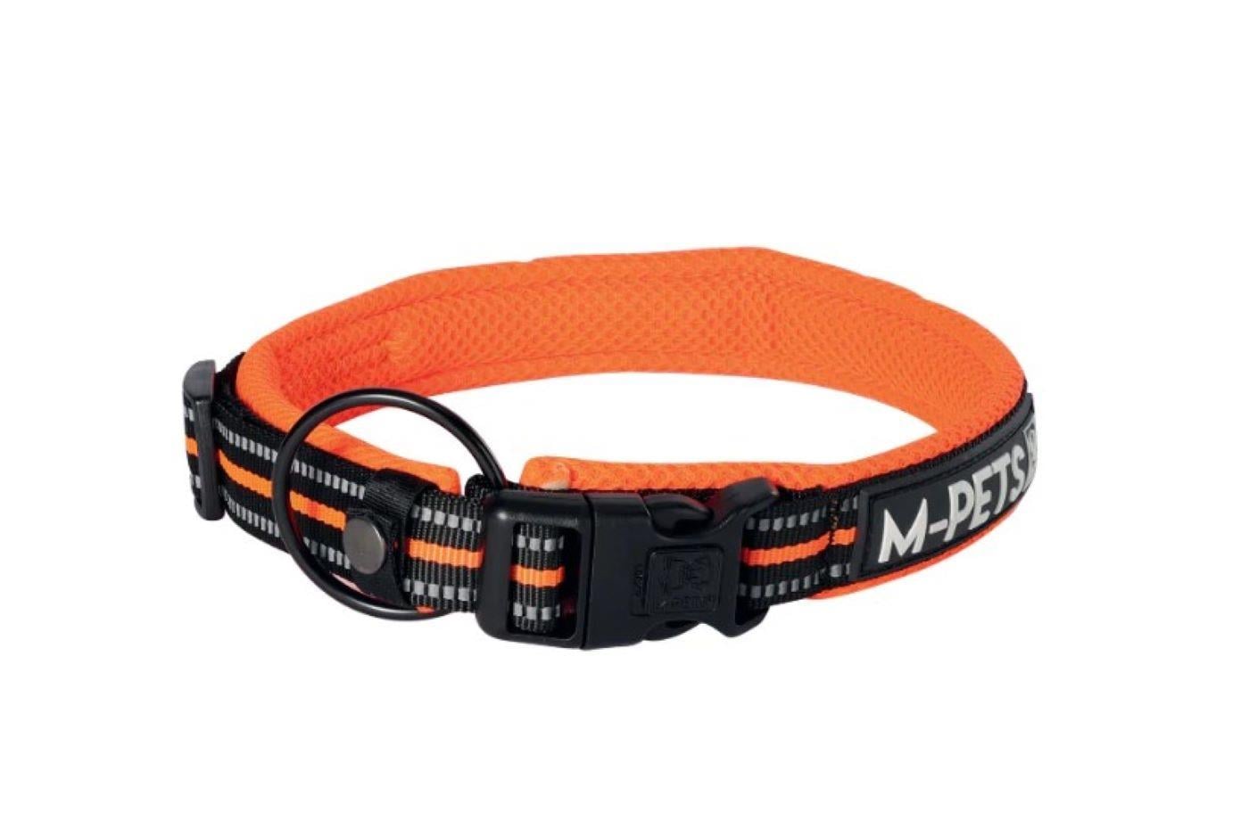 M-Pets Hiking Soft Orange XL Kilit Mekanizmalı, Reflektörlü Boyun Tasması (Boyun 65 - 75 cm)