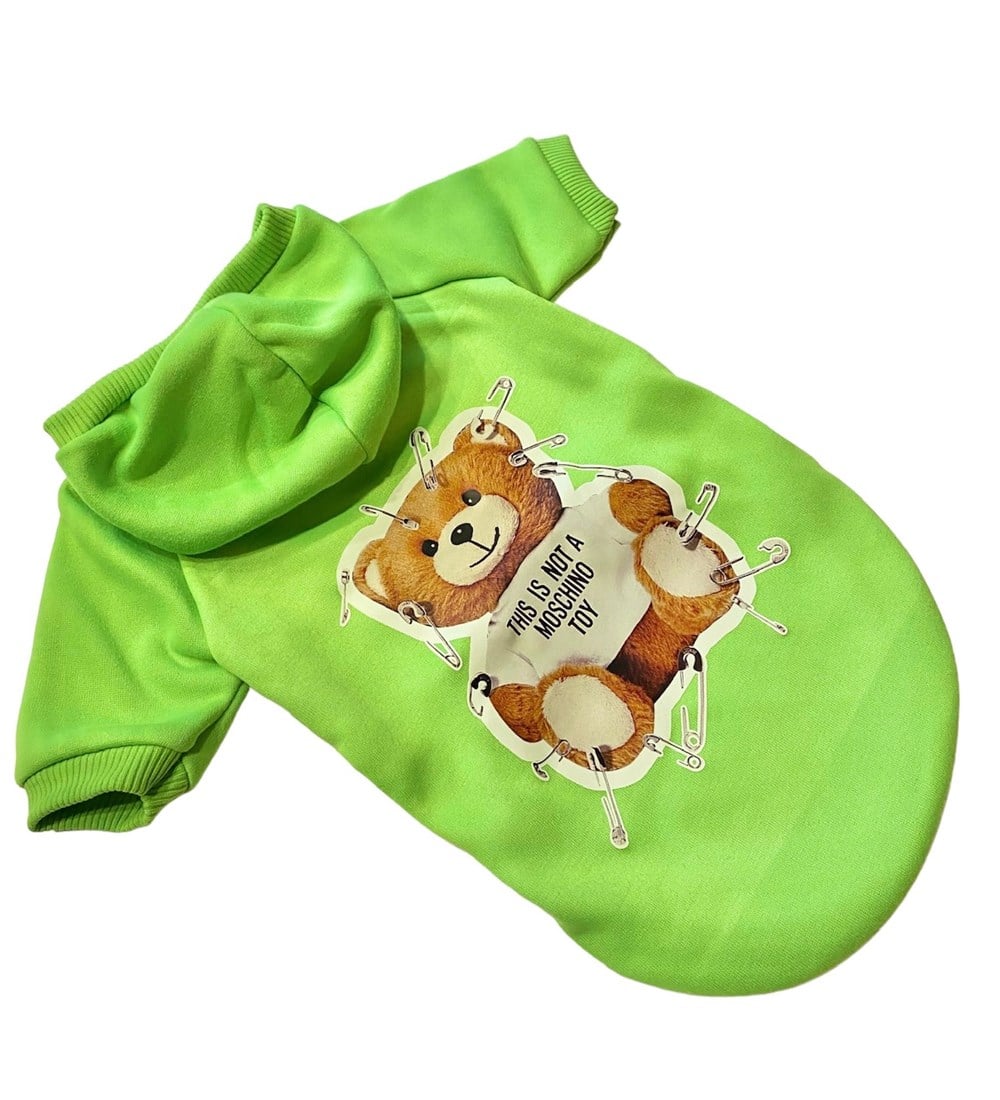 Neon No Toy Teddy Polarlı Küçük Köpek Sweatshirtü (6,5 kg-13 kg arasına uygun bedenlerde)