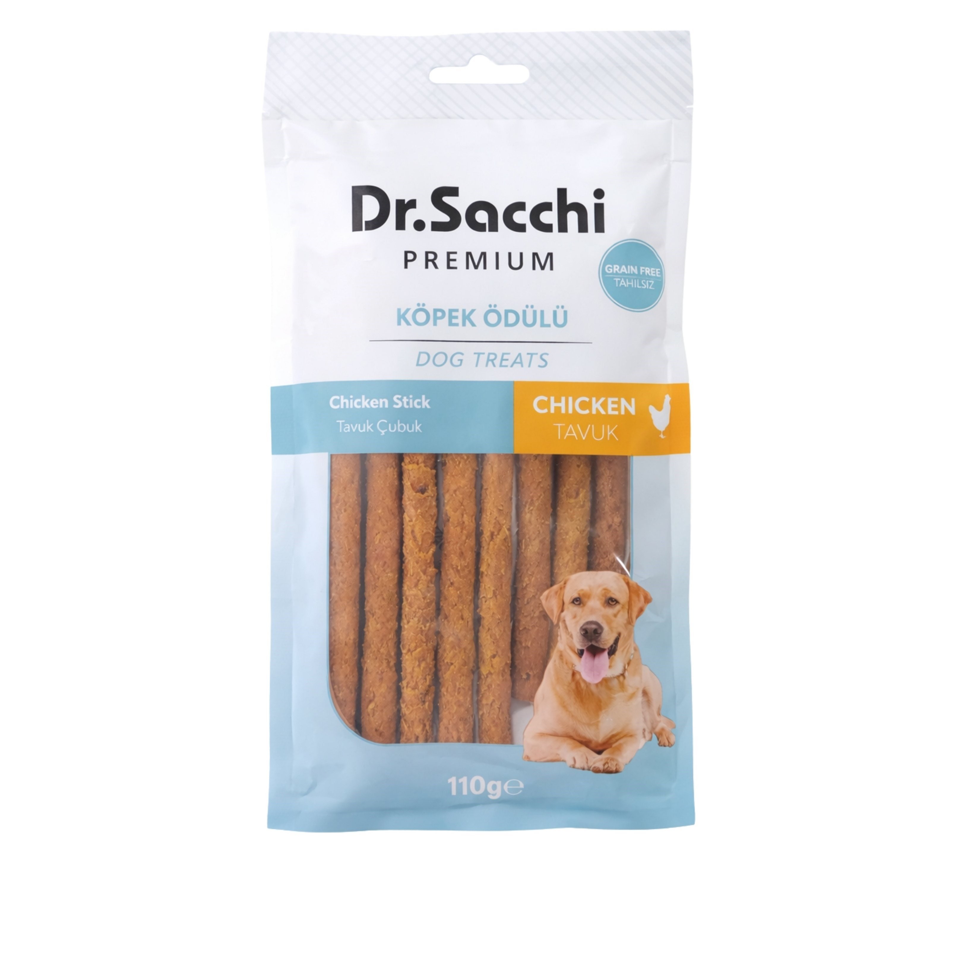 Dr.Sacchi Premium Tavuk Etli Çubuk Köpek Ödülü (10 x 110 g)