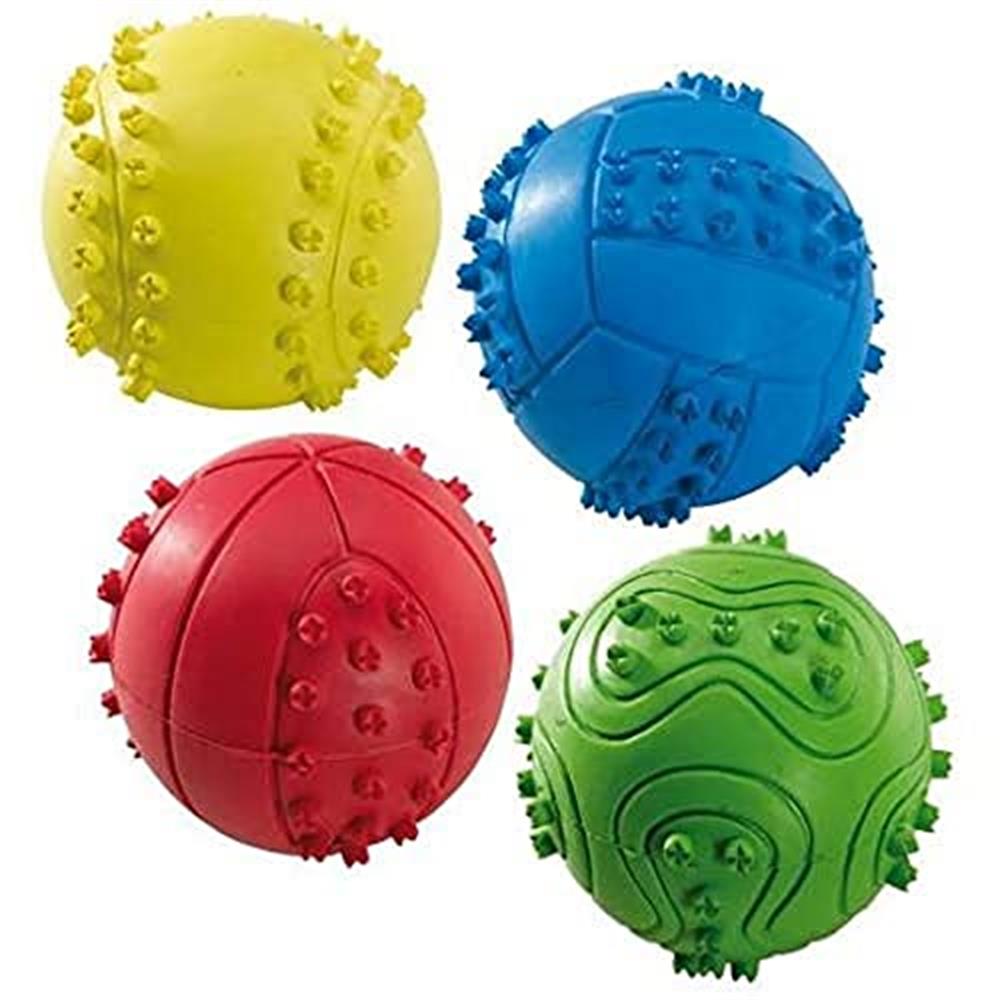 Ferplast Yumuşak Kauçuk Sesli Top Köpek Oyuncağı 6 cm (1 Adet)