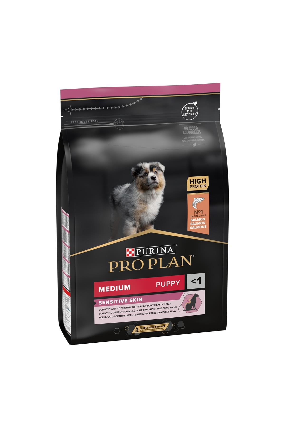 Pro Plan Puppy Medium Sensitive 3 kg Somonlu Hassas Yavru Köpek Maması