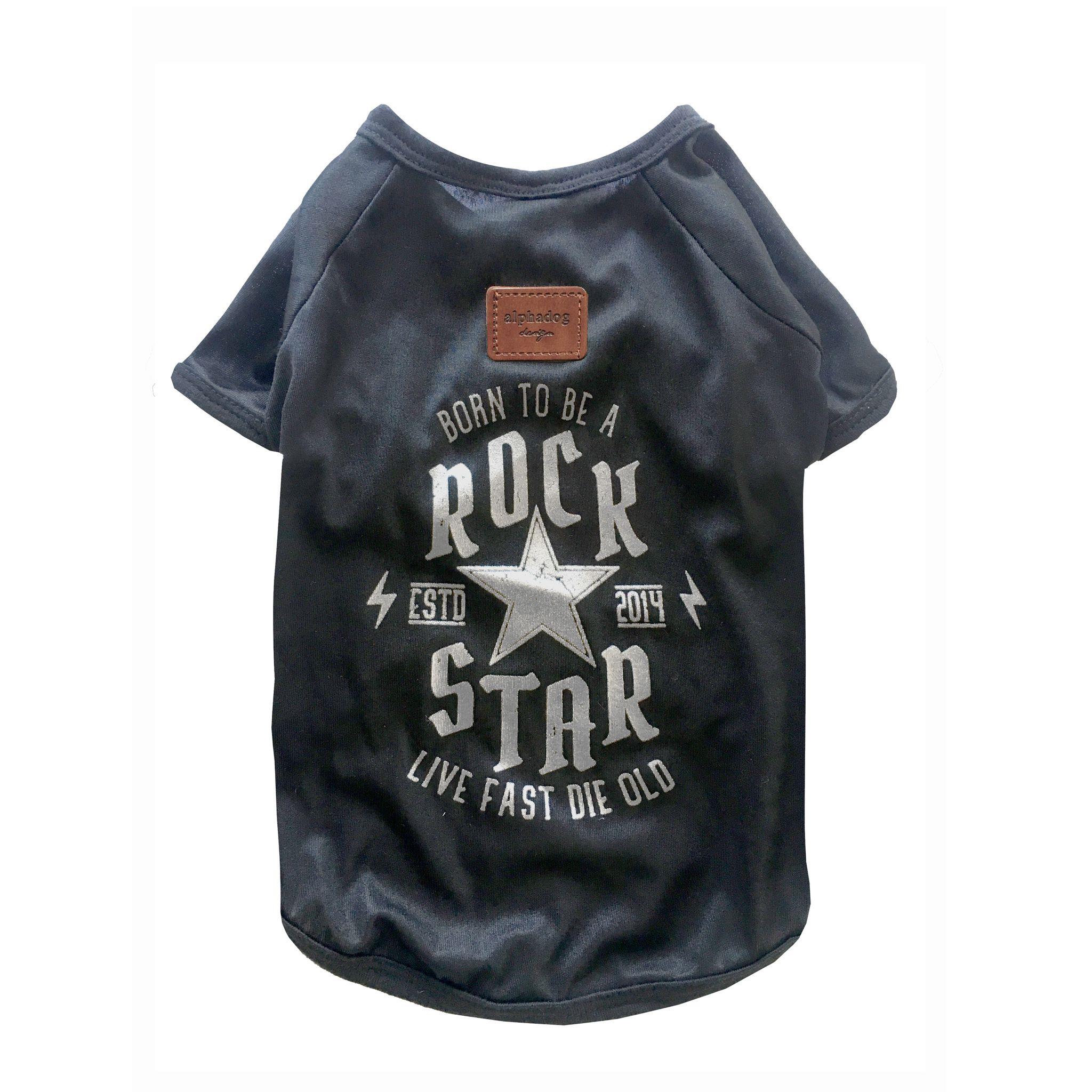 Alphadog Rock Star Küçük Irk Köpek T-shirtü