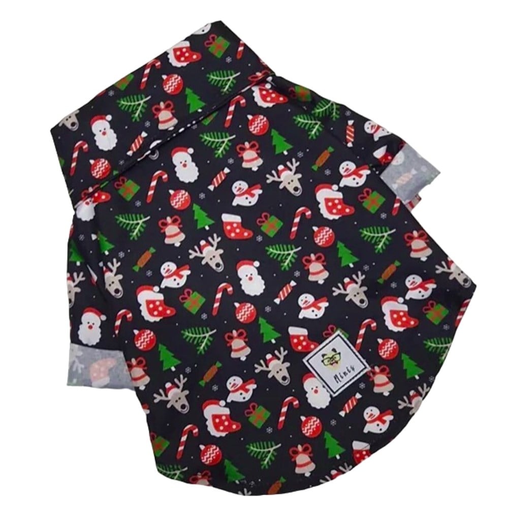 Miniş Xmas Küçük Irk Köpek Yılbaşı Gömleği
