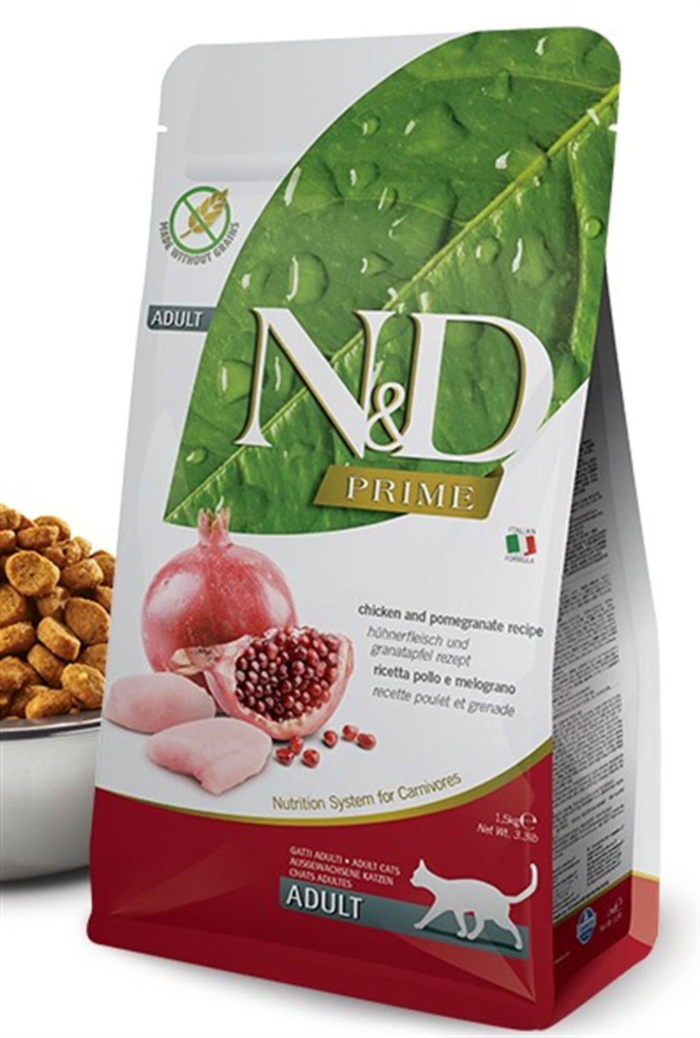 N&D Prime Tahılsız 10 kg Tavuklu Narlı Kedi Maması