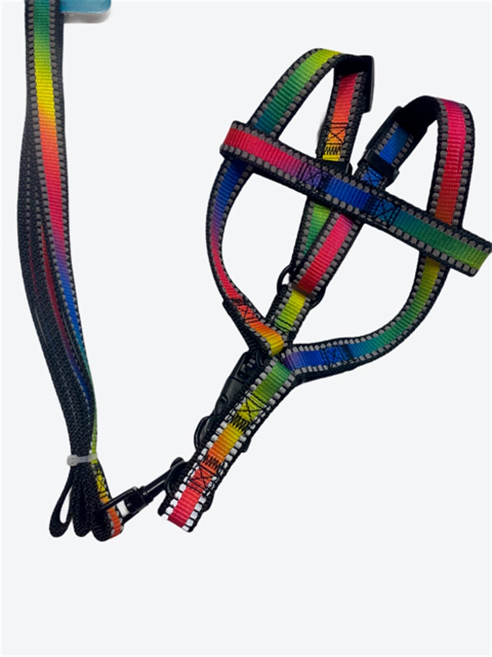 Reflektörlü Rengarenk Köpek Tasma Seti 1,5 cm - 120 cm 