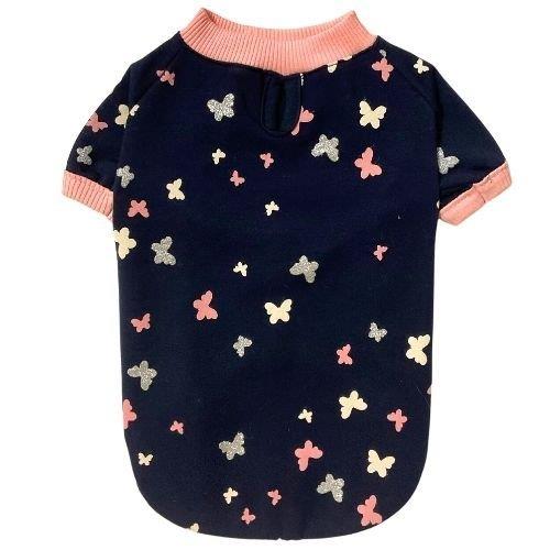 Gedyco Glitter Butterfly Küçük Irk Köpek Sweatshirtü (1,5 kg - 8 kg arası köpeklere uygundur)
