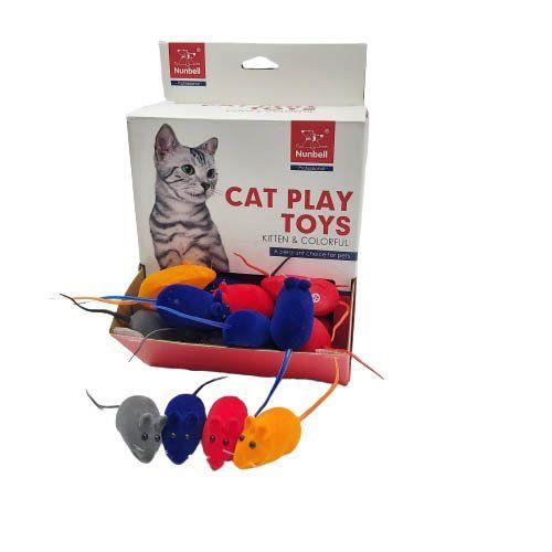Nunbell Sesli Fare Kedi Oyuncağı 6 cm (1 adet)