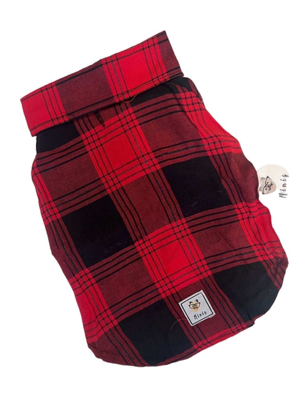 Miniş Kırmızı Oduncu Küçük-Orta Irk Köpek Gömleği