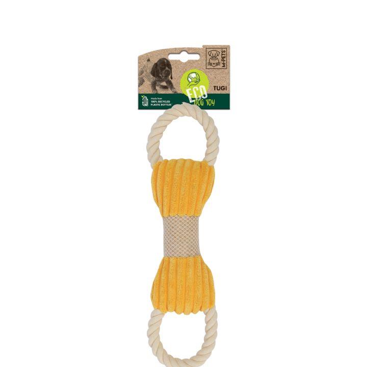 M-Pets Tugi Sesli, Çekiştirmeli, Halat Kemik Köpek Oyuncağı 32 cm