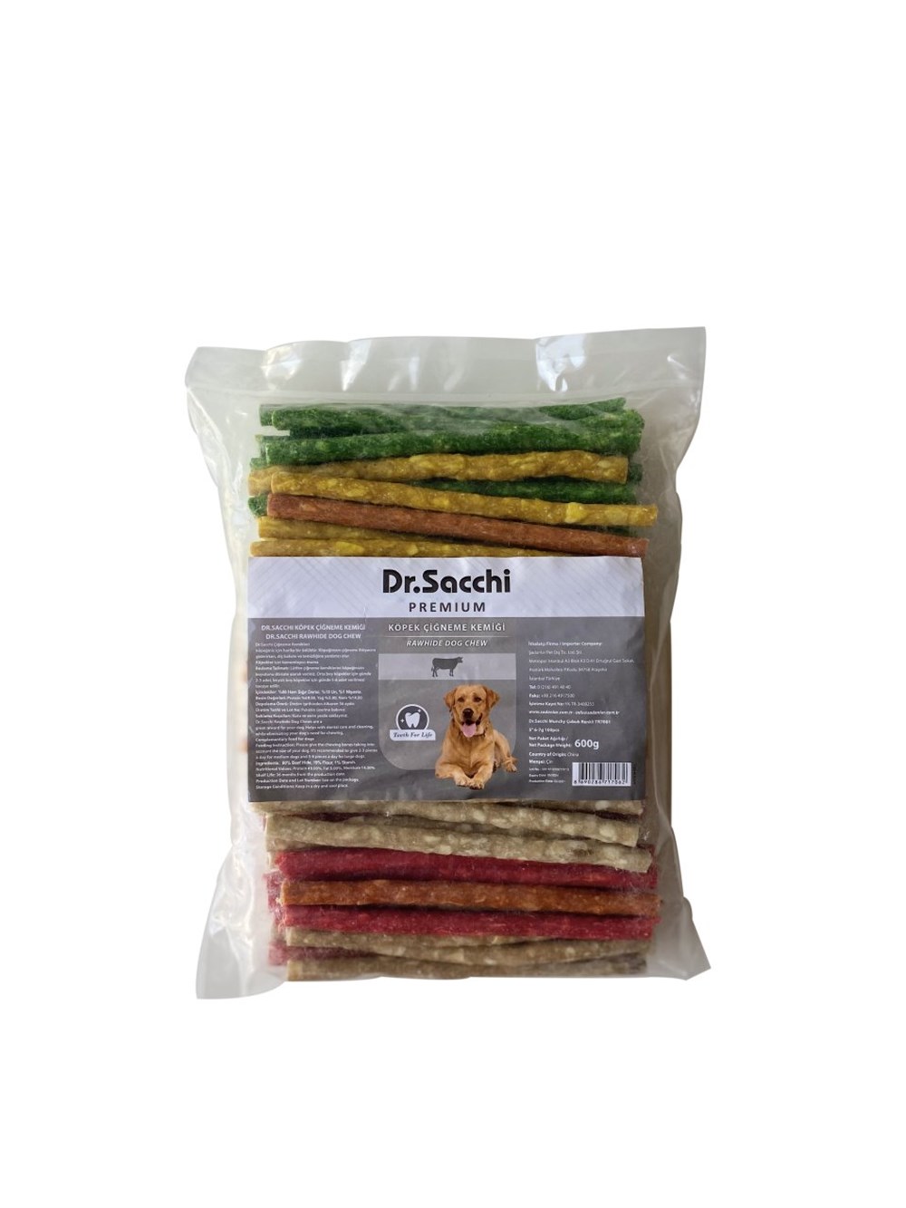 Dr.Sacchi Munchy Çubuk Renkli 100 Adet (13 cm- 6-7 gr/Adet)
