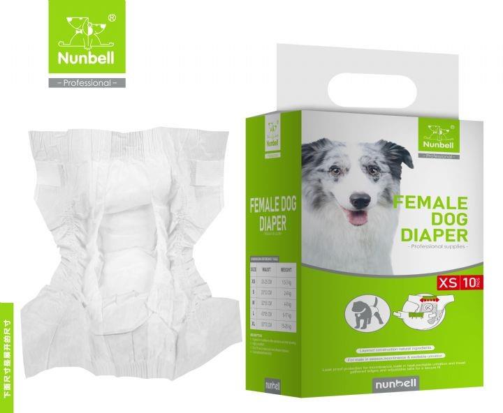 Nunbell Dişi Köpek Külodu/Bağlama Bezi XS 10lu (1,5-3 kg arası)