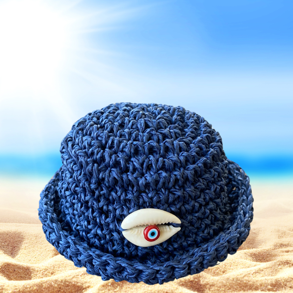 Marin Hasır Yazlık Küçük Irk Köpek Şapkası 13 cm