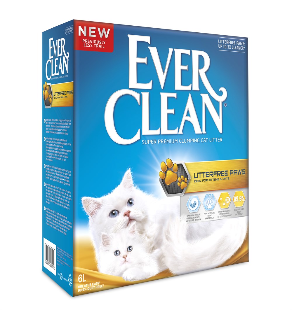 Ever Clean 6 lt LitterFree Paws (Less Trail) Patilere Yapışmayan Kedi Kumu