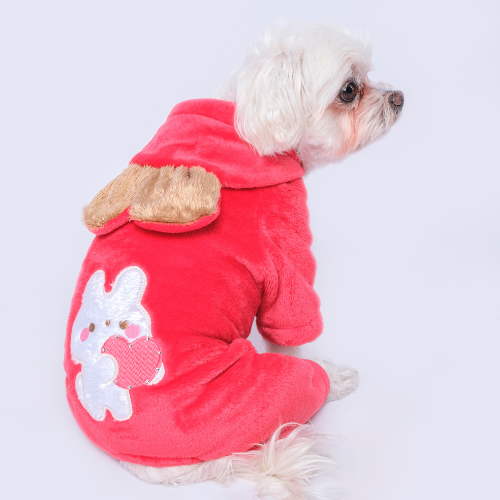 Gedyco Lola love Yumuşacık Peluş Küçük Irk Köpek Tulumu