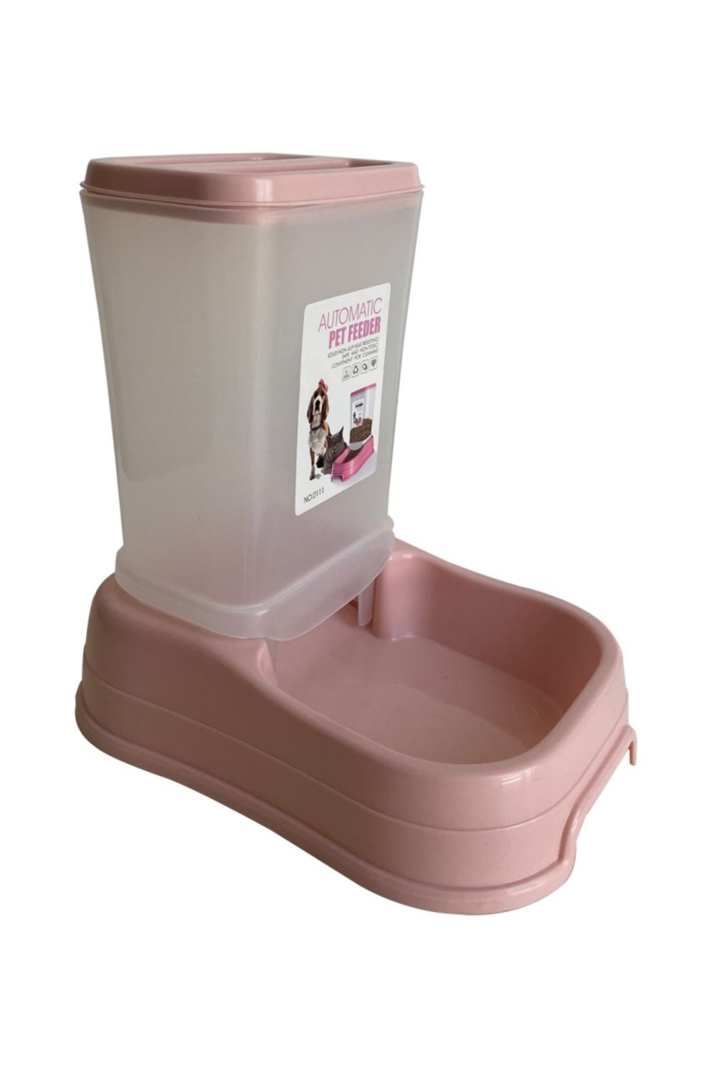 Dr.Sacchi Otomatik Pembe Mama Kabı 24x16x24cm