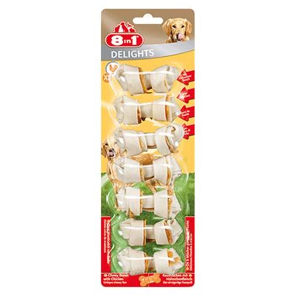 8 in 1 Delights Bones XS Tavuklu 7li Kemik Ödül