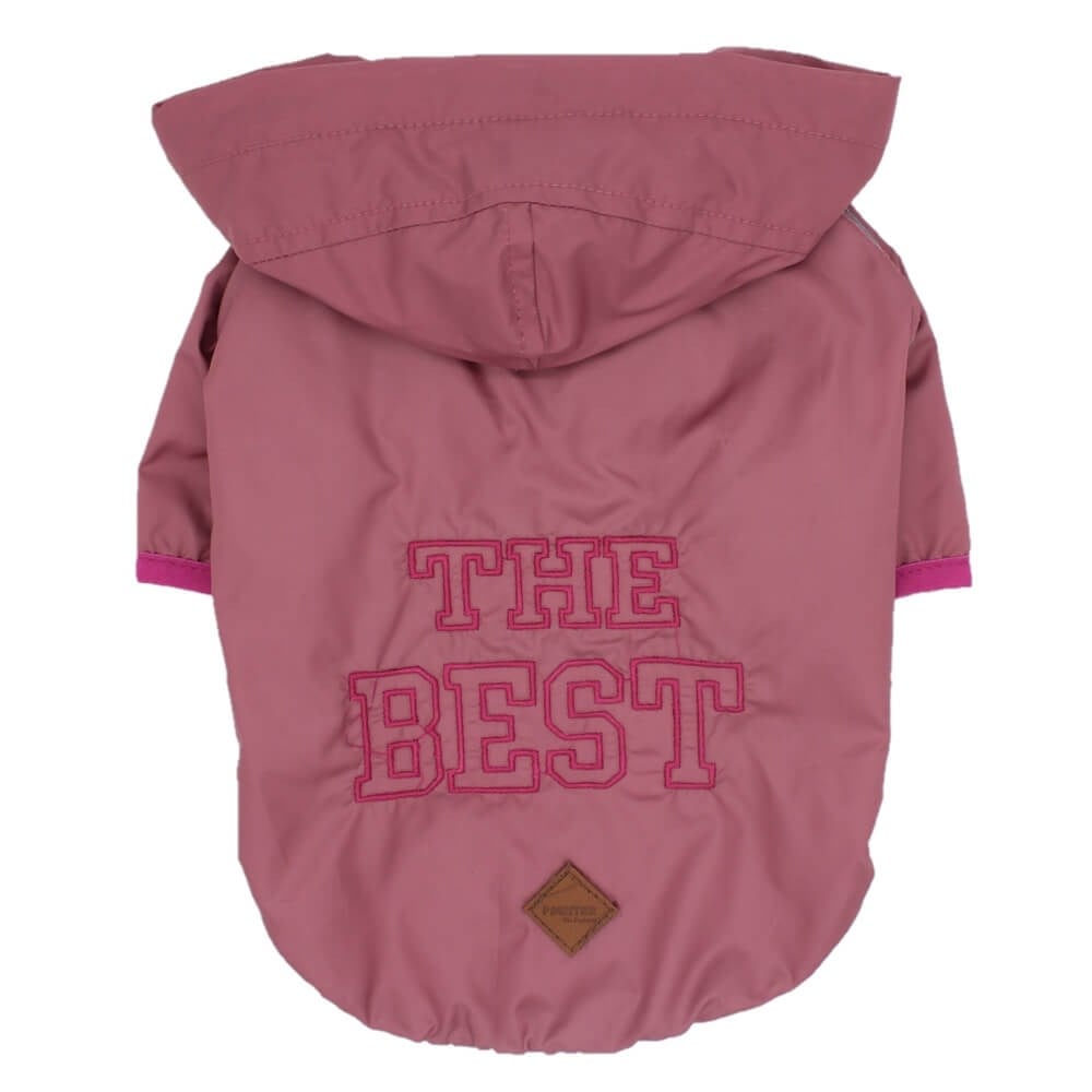 Pawstar The Best Küçük Irk Köpek Yağmurluğu Pembe
