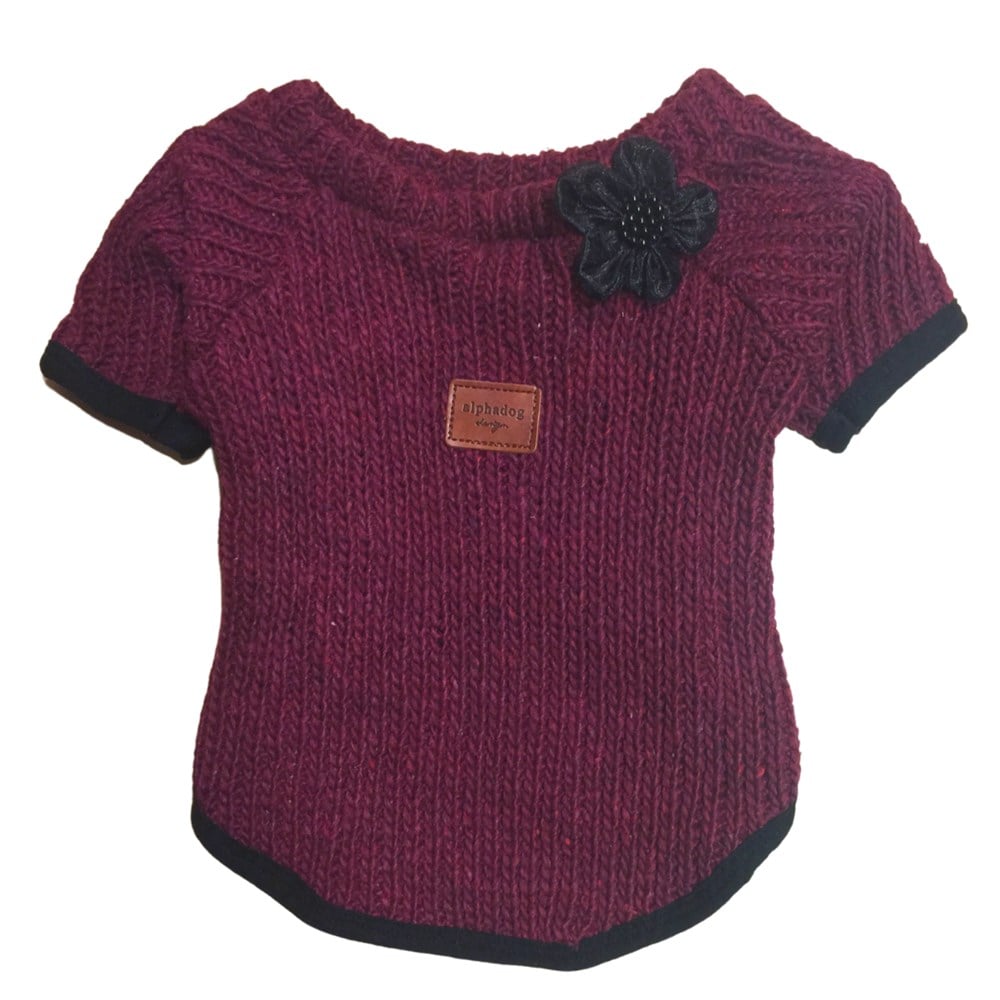 Alphadog Claret Red Köpek Kazağı