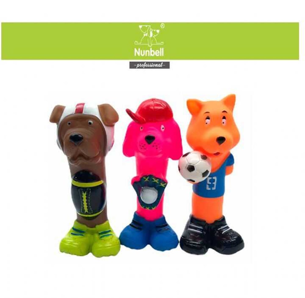 Nunbell Sesli Plastik Ayıcık Köpek Oyuncağı 16 cm