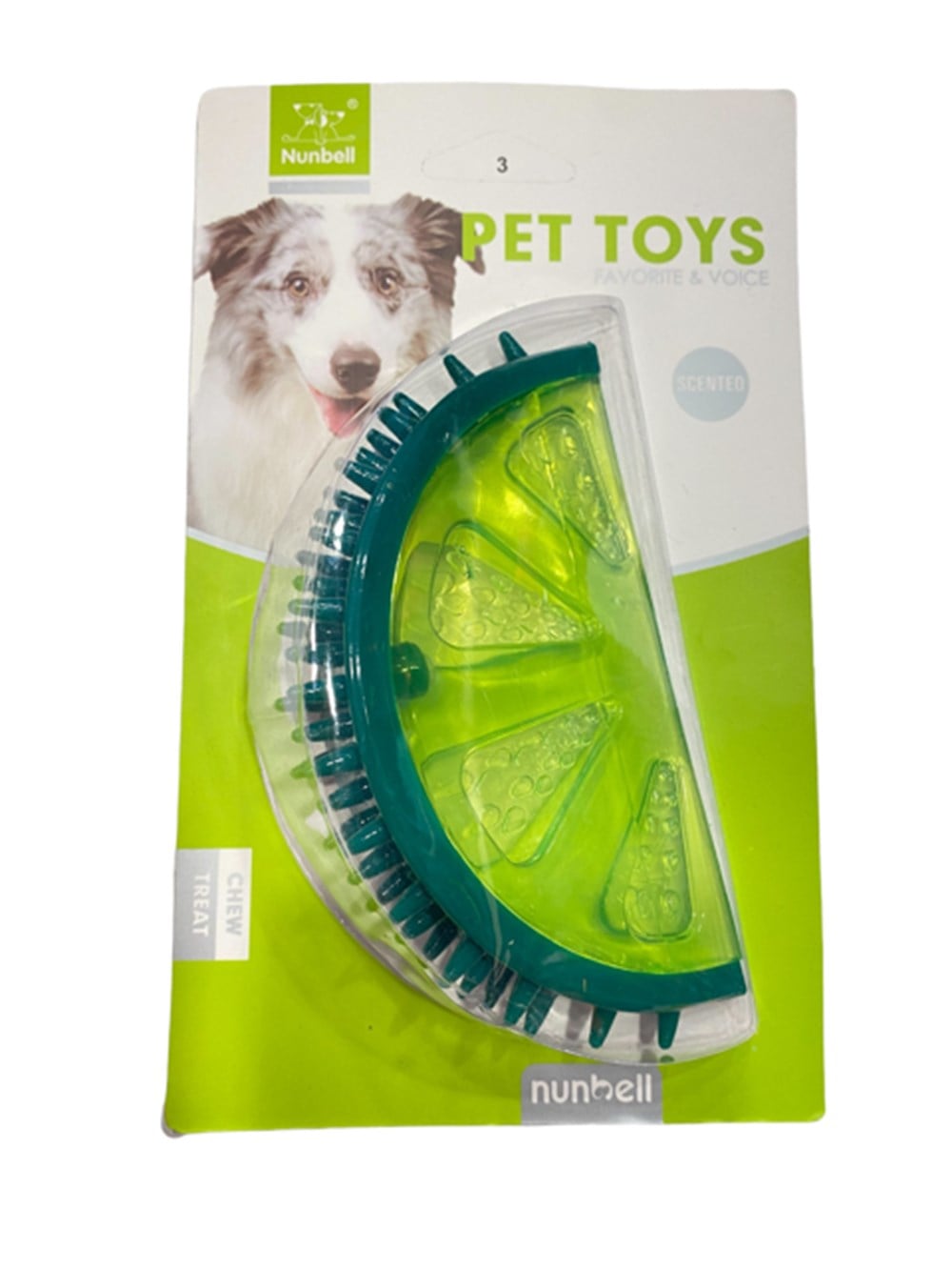 Nunbell Tropik Meyve Aromalı Suda Batmaz Limon Köpek Oyuncağı 11 cm