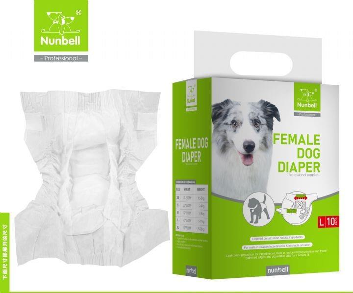 Nunbell Dişi Köpek Külodu/Bağlama Bezi L 10lu (6-17 kg arası)