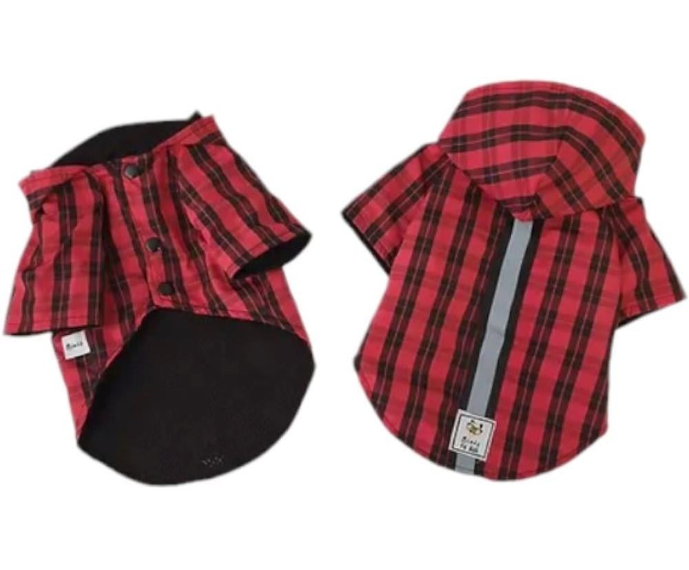 Miniş Oduncu İçi Fileli Küçük Irk Köpek Yağmurluğu