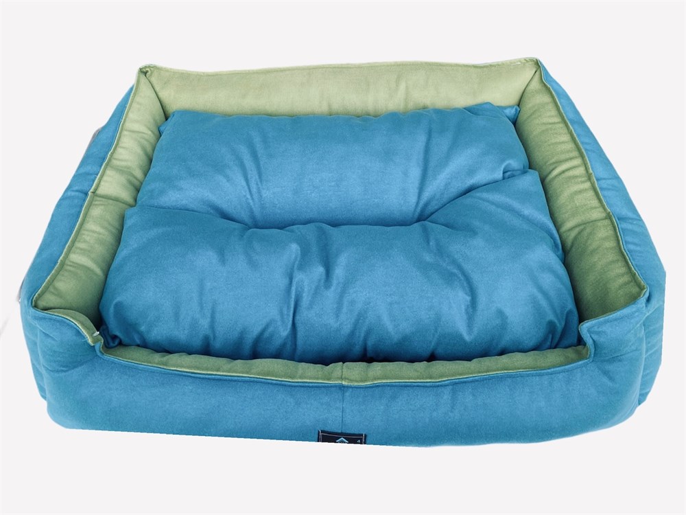 Premium Dark Turquoise Kedi ve Köpek Yatağı 90 x 70 x 20 cm