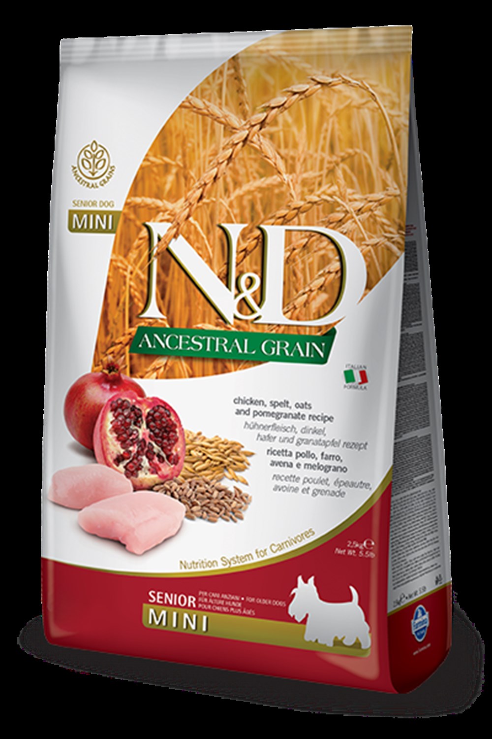 N&D Tavuklu Narlı Düşük Tahıllı 2,5 kg Yaşlı Küçük Irk Köpek Maması