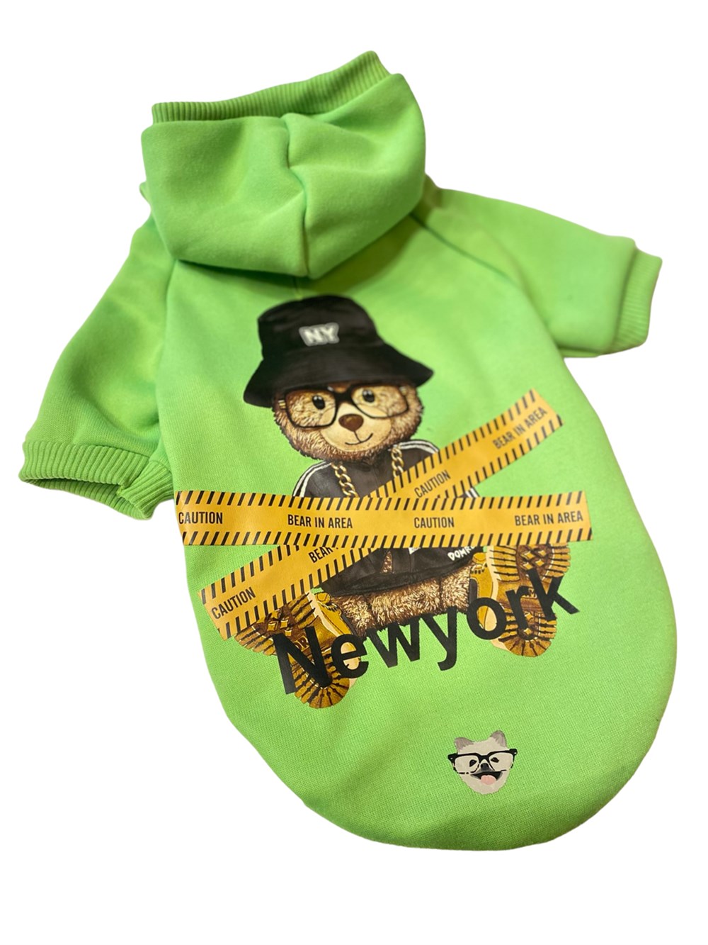 NewYork Teddy Küçük Köpek Sweatshirtü (4,5 kg-6,5 kg arasına uygun bedende)