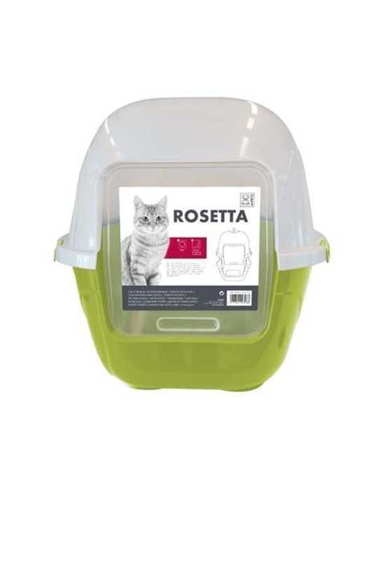 M-Pets Rosetta 1 Kapalı Kedi Tuvaleti Yeşil 50x42,4x44,5 Cm