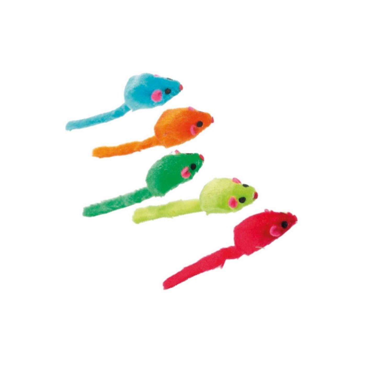 Flamingo Peluş Fare Kedi Oyuncağı 5 cm (Karışık Renkli)