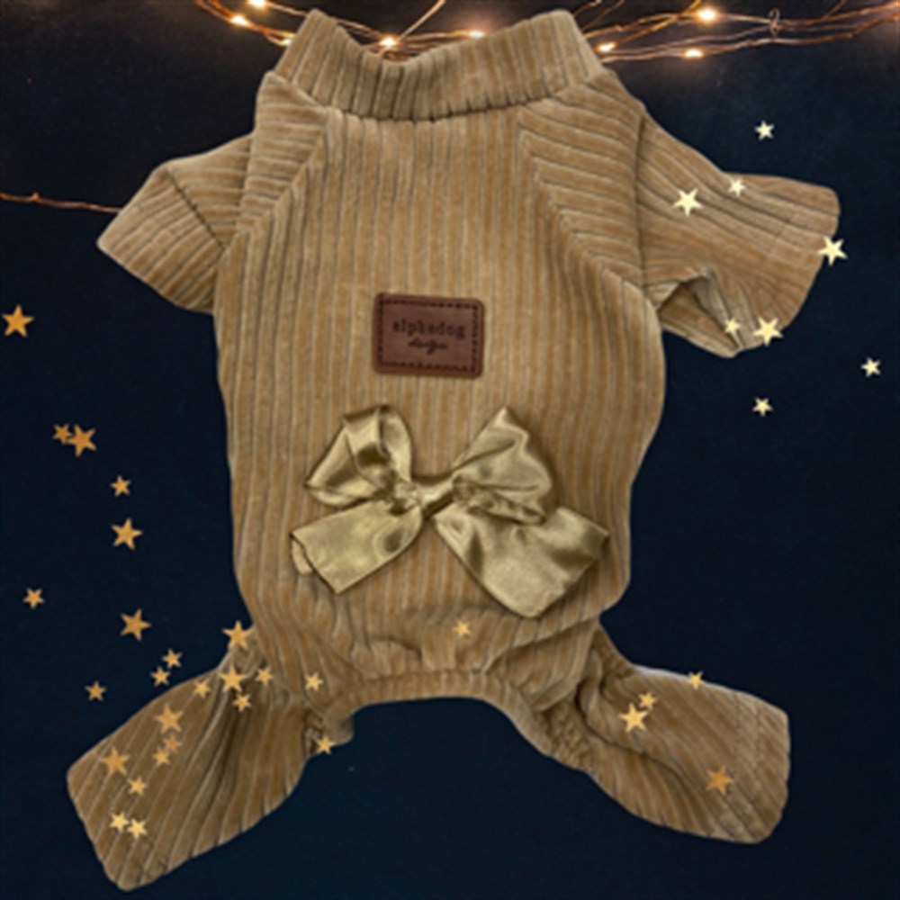 Alphadog Sütlü Kahve Kadife Minik Tulum