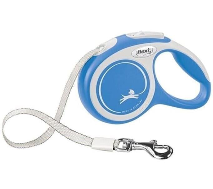 Flexi New Comfort Mavi S 5m Otomatik Şerit Köpek Gezdirme Tasması