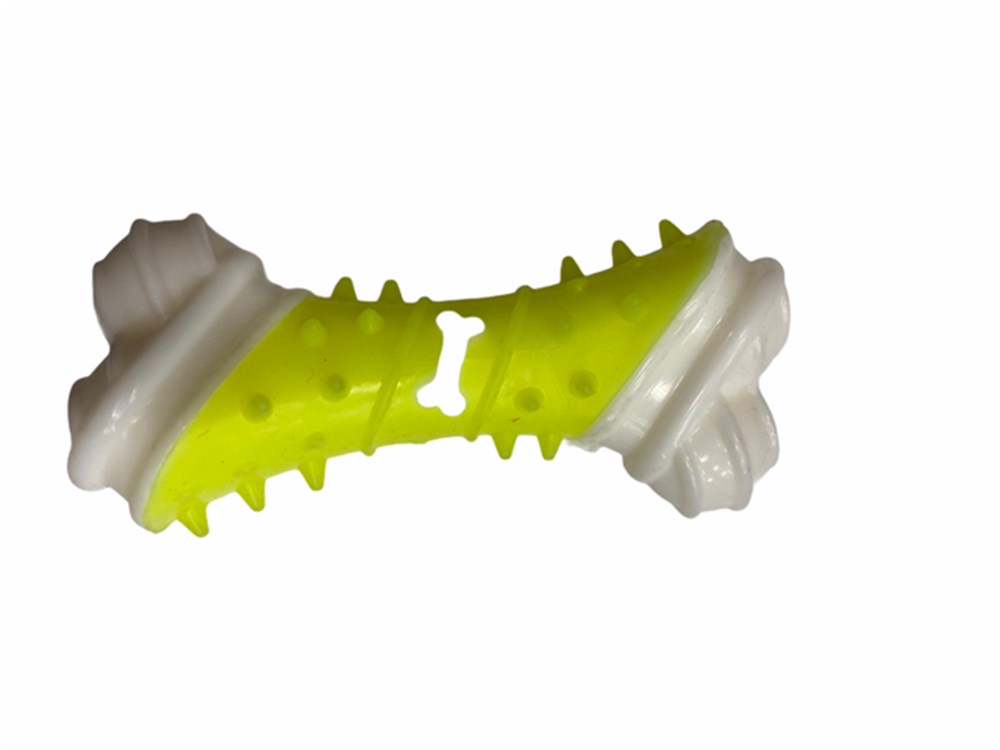 Termo-Plastik Köpek Oyuncağı Kaval 13 cm Sarı