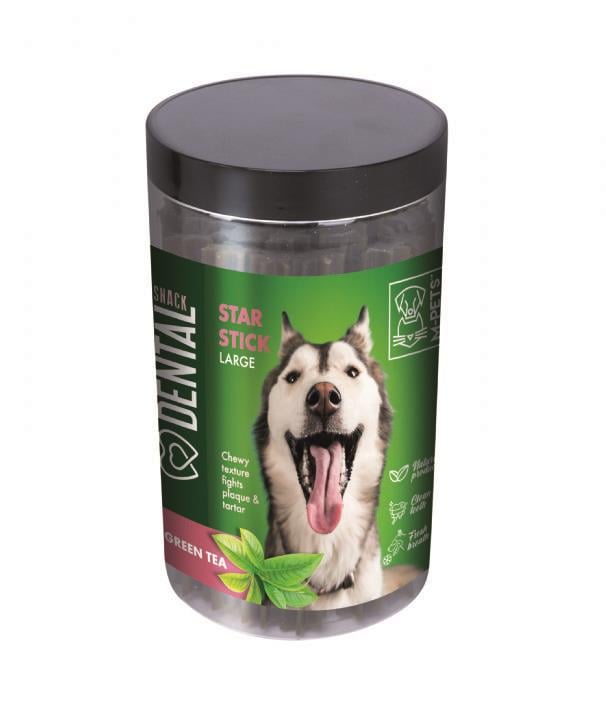 M-Pets Dental Snack Green Tea Star Stick Large Ödül 510 Gr