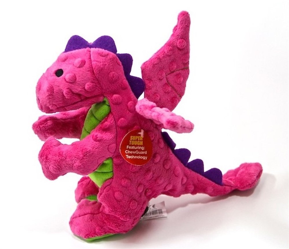 Isırmaya Dayanıklı, Sesli Pembe Peluş Dinazor 35 cm