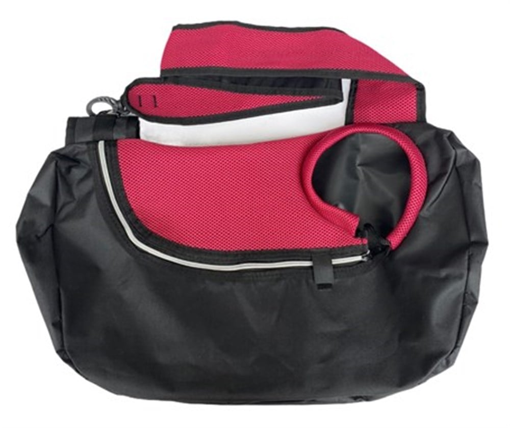 Postacı Tipi Çapraz Kedi ve Köpek Taşıma Çantası Fuşya (küçük)