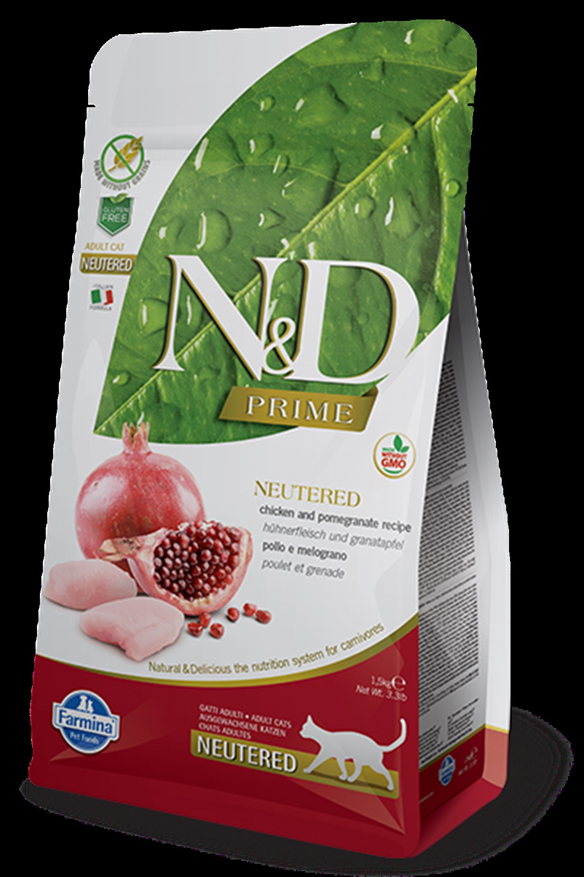 N&D Prime 1,5 kg Tahılsız Tavuklu Narlı Kısırlaştırılmış Kedi Maması