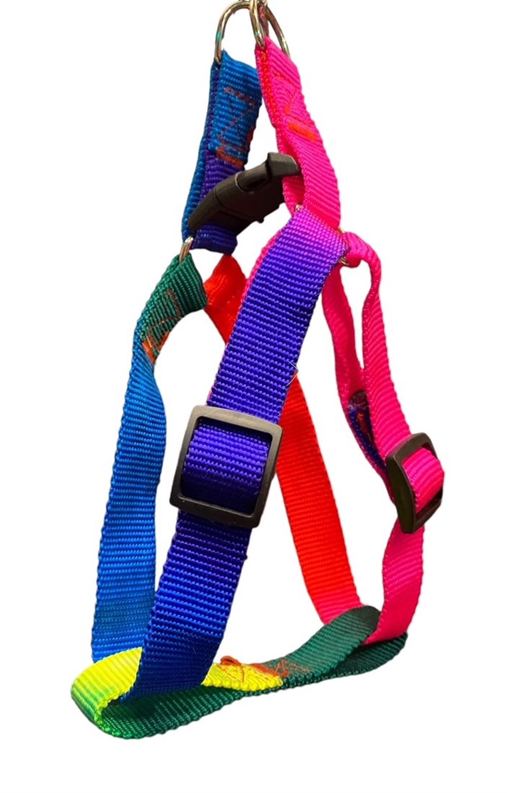 Gökkuşağı Küçük Irk Köpek Göğüs Tasması (Göğüs: 40 cm x 55 cm)