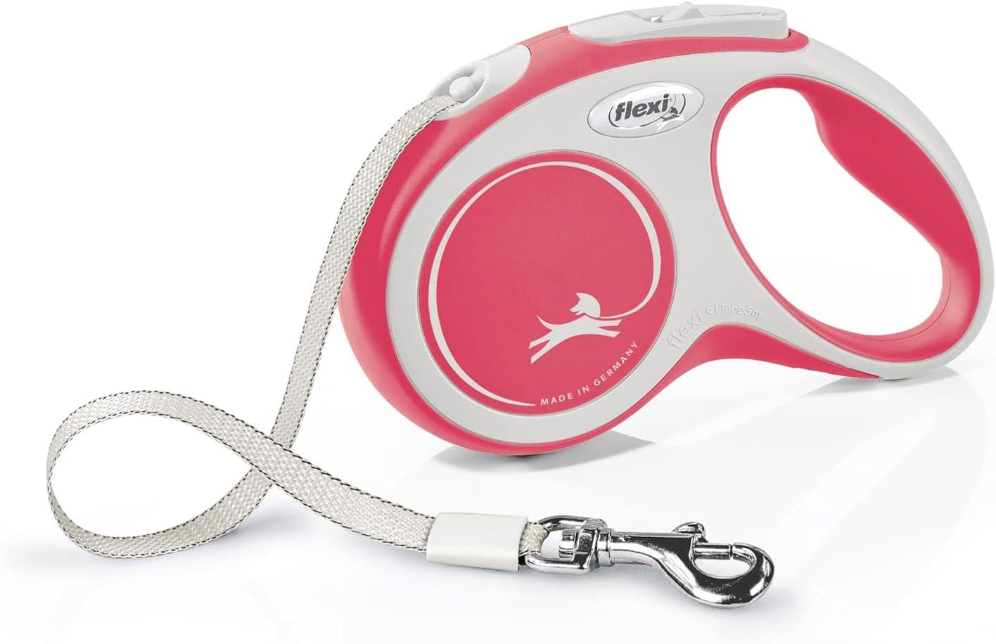 Flexi New Comfort Kırmızı S 5 m Otomatik Şerit Köpek Gezdirme Tasması