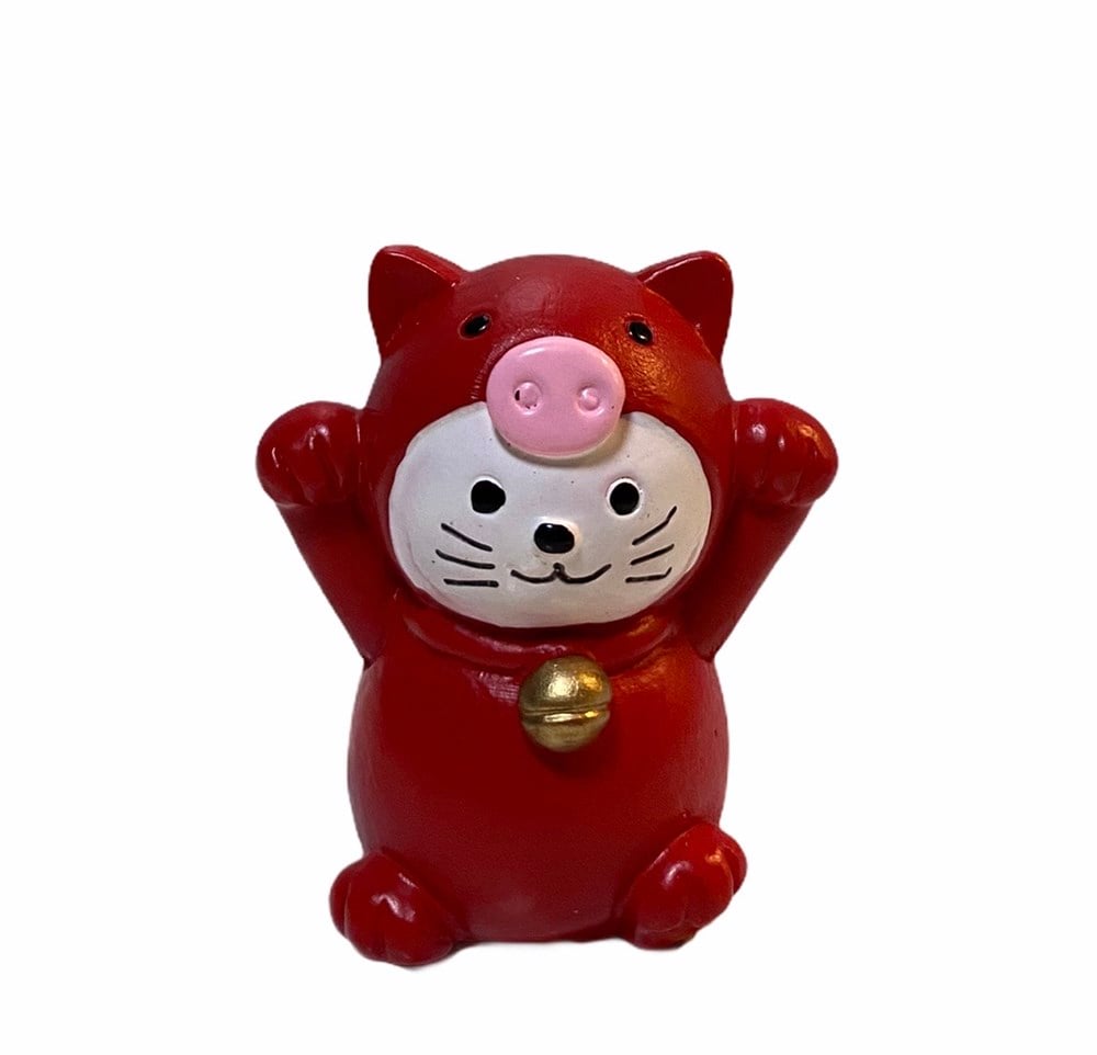 Maskeli Kedi Biblosu Kırmızı